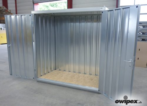 Galvanized storage container