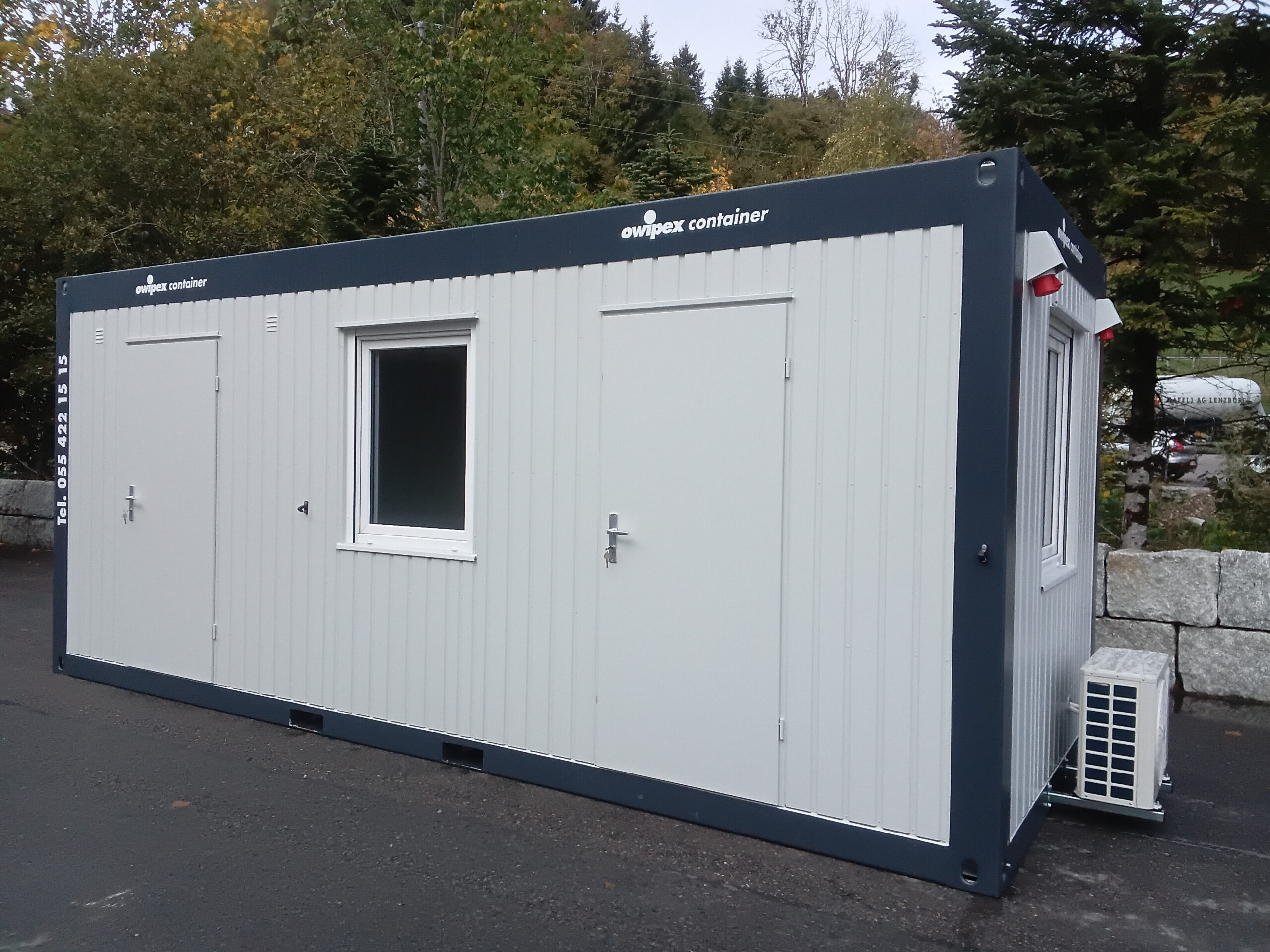 Bürocontainer als mobile Sanitäranlage