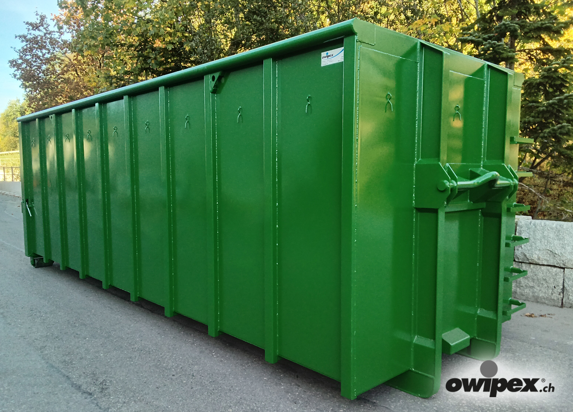Container mit Rückklappe